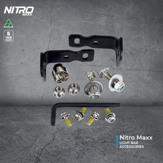 Nitro MAXX Light Bar Side Mount Kit with Anti-Theft Nuts - DVNSMK 2