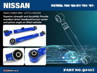 Thumbnail for REAR UPPER ARM LIFT 0~4INCHES NISSAN, PATROL, Y60 GQ 1988-97, Y61 GU 97- - Q0407 6