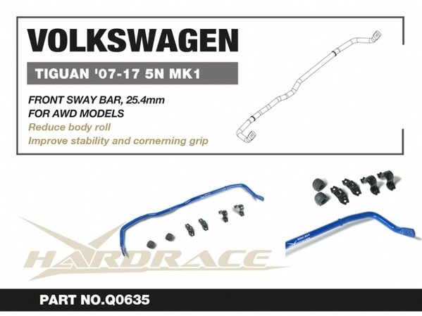 VW TIGUAN '07-16 FRONT SWAY BAR V2 - Q0635 8