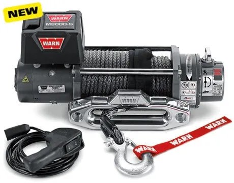 Warn M8000-s Winch (Synthetic Rope) - CEM8000-88552 1