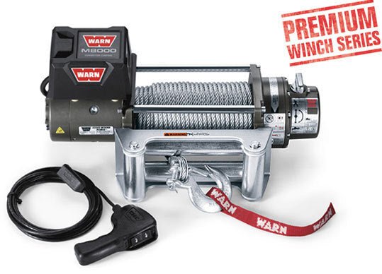 Load image into Gallery viewer, Warn M8000 Winch (12V) Steel Wire Rope - CEM8000-88502 2
